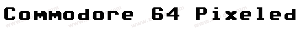Commodore 64 Pixeled字体转换